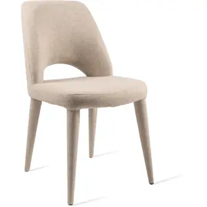 Chaise en tissu beige Holy - Pols Potten pas cher