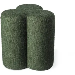 Tabouret trèfle en tissu vert Clover - Pols PottenVendu parmade-in-design