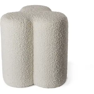 Pols Potten - Pouf Pouf forme - Beige - Tissu boucletteVendu parmade-in-design