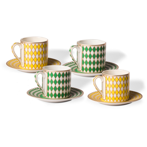 Pols Potten - Tasse à espresso Chess - Vert - Porcelaine émailléeVendu parmade-in-design