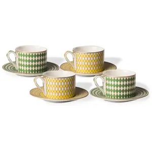 Pols Potten - Tasse à thé Chess - Vert - Porcelaine émailléeVendu parmade-in-design