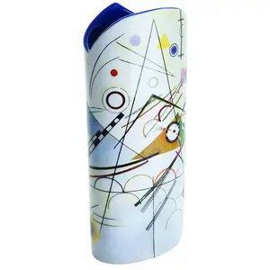 PARASTONE Vase en céramique silhouette Kandinsky - Composition VIII