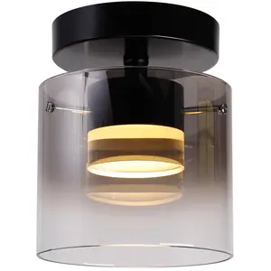 HighLight Salerno plafonnier LED, 2 700 K, à une lampe, noirVendu parluminaire