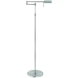 HighLight Lampe sur pied LED New Bari, nickel, hauteur 139 cm, métal, ...Vendu parluminaire