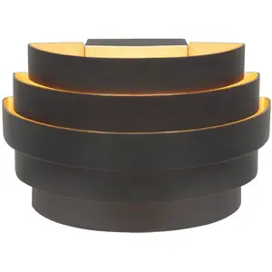 HighLight Applique murale Scudo, noir, largeur 20 cm, aluminium, G9 pas cher