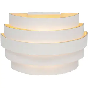 HighLight Applique murale Scudo, blanc, largeur 20 cm, aluminium, G9 pas cher