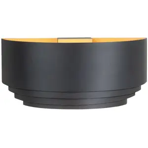 HighLight Applique murale Elena, noir, largeur 30 cm, aluminium, E14 pas cher