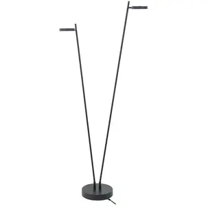 HighLight Lampe sur pied LED rechargeable Round Move, à 2 lampes. noir...Vendu parluminaire