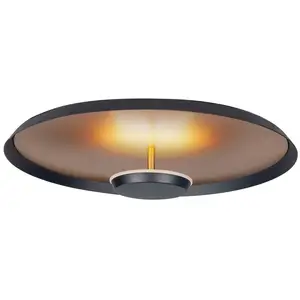 HighLight Plafonnier LED Oro, Ø 45 cm, noir/or, métal à intensité variableVendu parluminaire