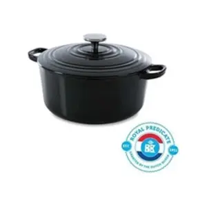 Comparateur de prix : BK Cookware H6071.524 BK Bourgogne Cocotte en Fonte Ronde - 24 cm - 4.2L - Revetement emaille - Couvercle avec Anneaux