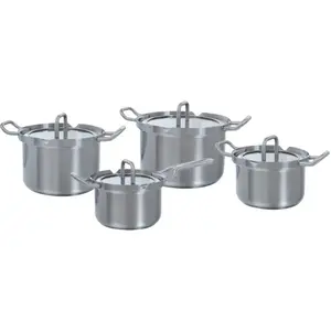 Batterie de cuisine BK Q-linair Master Glas 4 pièces pas cher