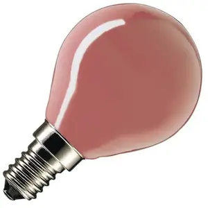 Ampoule à Incandescence Sphérique | Petite Culot E14 | 25W RougeVendu parampoulepascher