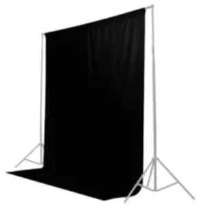 Caruba voilage noir pour studio 3 m x 6 m pas cher