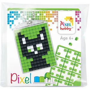 PIXELHOBBY PIXEL Kit créatif porte-clés 4 x 3 cm - ChatVendu parscrapmalin