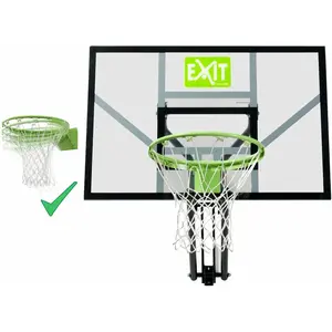 EXIT Panier de basket-ball enfant mural Galaxy, anneau dunk vert/noir pas cher