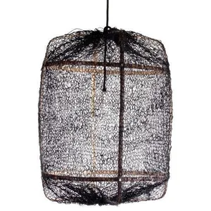 Ay Illuminate Suspension Z5 filet de sisal noir ø42x57cm