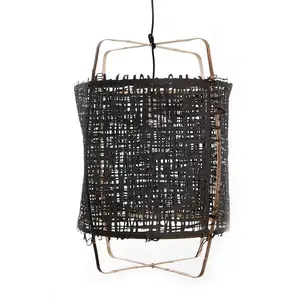 Ay Illuminate Suspension Z11 en bambou carton noir ø48,5x72,5cm