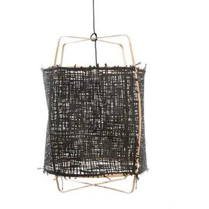 Ay Illuminate Suspension Z2 blond bambou carton noir ø67x100cm