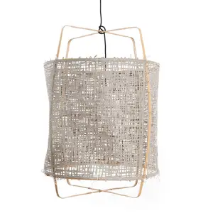 Ay Illuminate Suspension Z2 blond bambou gris carton ø67x100cm