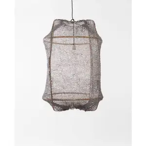 Ay Illuminate Suspension Z2 blond filet de sisal gris ø67x100cmVendu parliving-and-company