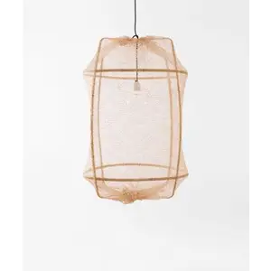 Ay Illuminate Lampe suspendue Z2 en filet de sisal blond teinté ø67x10...Vendu parliving-and-company