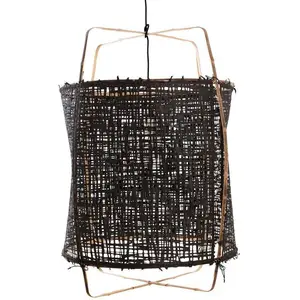 Ay Illuminate Suspension Z1 bambou carton noir ø67x100cm