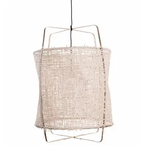 Ay Illuminate Suspension Z1 en bambou carton naturel ø67x100cmVendu parliving-and-company