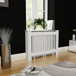 Comparateur de prix : vidaXL Cache-radiateur 112 cm MDF Blanc