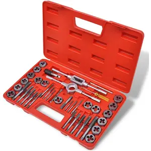 Comparateur de prix : vidaXL Ensemble de tarauds et matrices 40 pcs