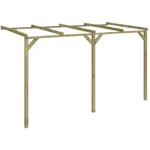 Comparateur de prix : vidaXL Pergola à appentis 2 x 4 x 2,2 m Bois