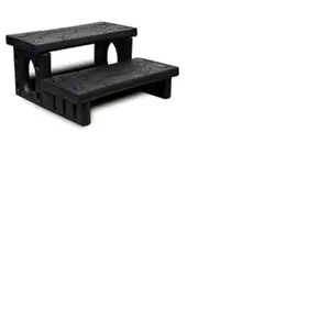 Comparateur de prix : VIDAXL Marches de Spa Noire Jardin Terrasse Baignoire Piscine Etape Escaliers 90717
