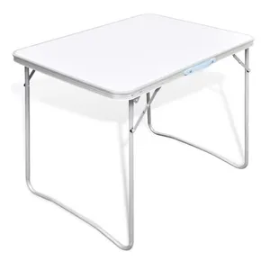 Comparateur de prix : vidaXL Table pliable de camping avec cadre métallique 80x60 cm
