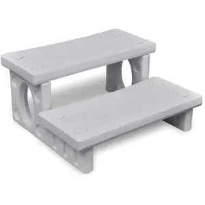Comparateur de prix : vidaXL Marches de spa Blanc