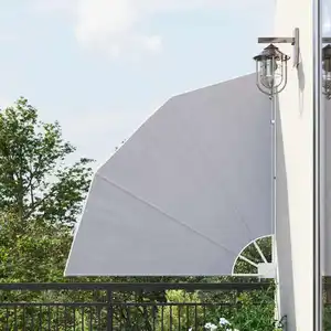 Comparateur de prix : Auvent latéral pliable de balcon Gris 140x140 cm