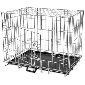 Comparateur de prix : vidaXL Cage métallique et pliable pour chiens M