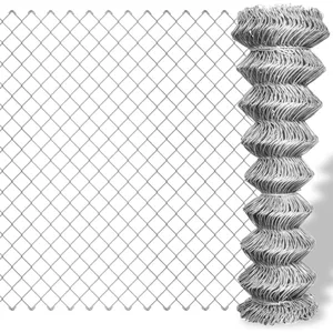 Comparateur de prix : vidaXL Clôture à mailles losangées Acier galvanisé 15x0,8 m Argenté
