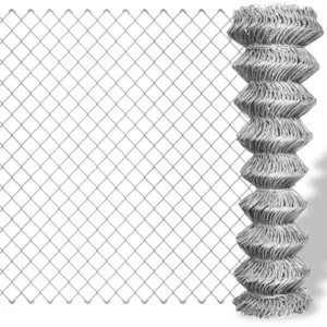 Comparateur de prix : vidaXL Clôture à mailles losangées Acier galvanisé 25x1 m Argenté