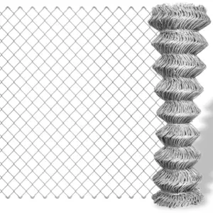Comparateur de prix : vidaXL Clôture à mailles losangées Acier galvanisé 25x1,25 m Argenté