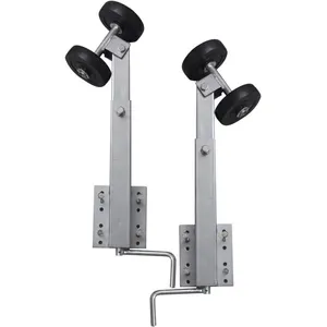 vidaXL Support à double rouleau pour remorque de bateau 2 pcs 59-84 cm pas cher