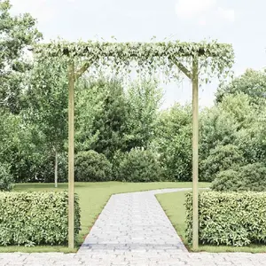 Comparateur de prix : vidaXL Pergola de jardin 200 x 40 x 205 cm Bois