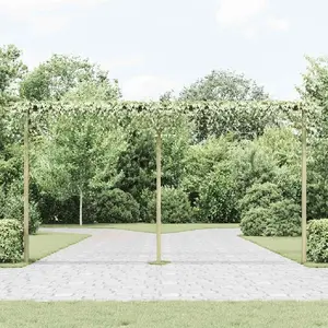 vidaXL Pergola de jardin 400 x 40 x 205 cm Bois pas cher