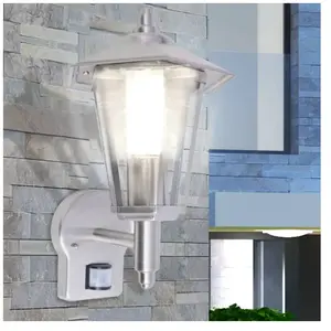 Comparateur de prix : vidaXL Lampe murale extérieure avec capteur Acier inoxydable