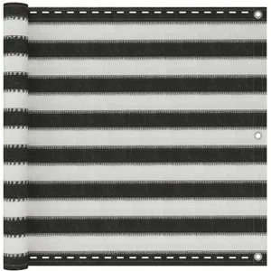 Comparateur de prix : vidaXL Écran de balcon en PEHD 90 x 600 cm Anthracite et blanc