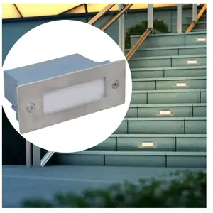 Comparateur de prix : vidaXL Lampes LED encastrée d'escalier 6 pcs 44x111x56 mm
