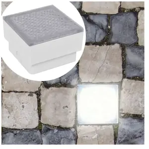 Comparateur de prix : vidaXL Lampes LED enterrées 12 pcs 100x100x68 mm