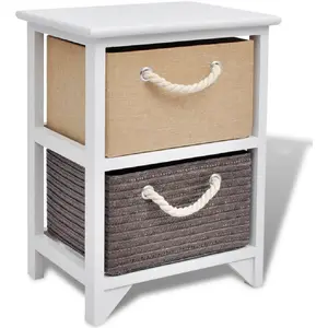 vidaXL Table de chevet Bois pas cher