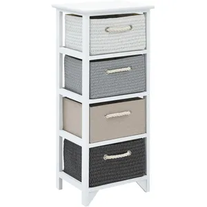 Comparateur de prix : vidaXL Armoire de rangement 4 tiroirs Bois