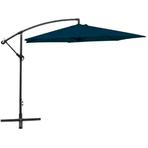 Comparateur de prix : vidaXL Parasol en porte-à-faux 3 m Bleu