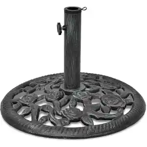 Comparateur de prix : vidaXL Socle de parasol en fonte 12 kg 48 cm