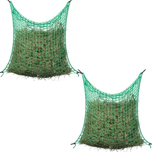 vidaXL Filet à foin 2 pcs Carré 0,9 x 1,5 m PP pas cher